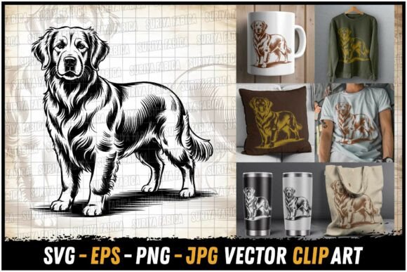 Download Golden Retriever Laser Engraving SVG - Laser engraving svg Collection