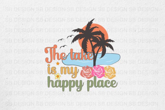 Download Summer Tshirt the Lake is My Happy Place - The lake is my happy place Collection