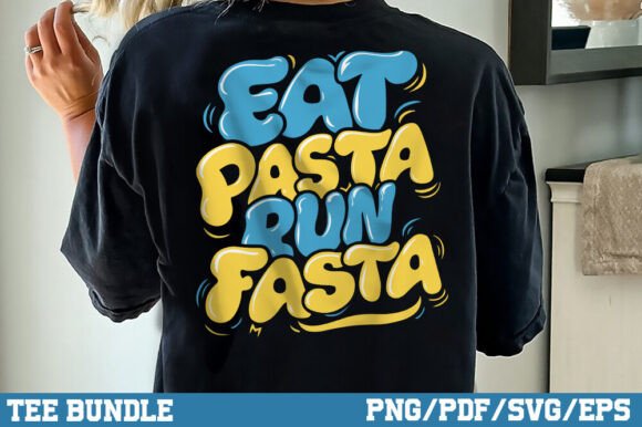 Download Eat Pasta Run Fasta, Funny Design PNG - Funny design Collection