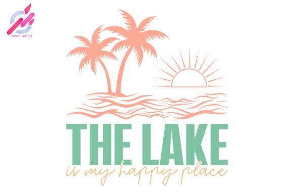 Download The Lake is My Happy Place SVG PNG - The lake is my happy place Collection