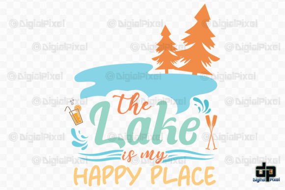 Download The Lake is My Happy Place SVG PNG - The lake is my happy place Collection