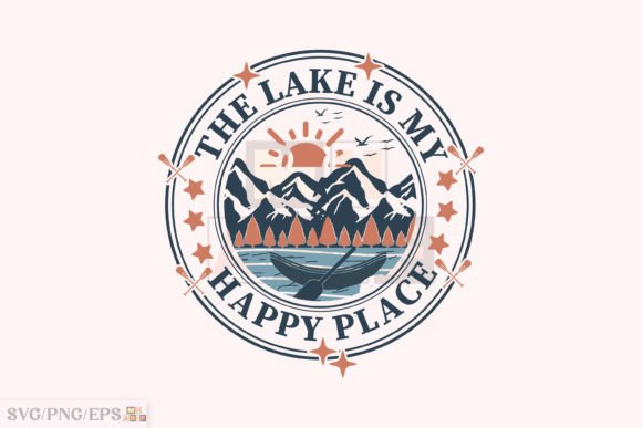 Download The Lake is My Happy Place SVG Design - The lake is my happy place Collection